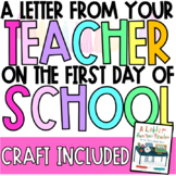 A Letter From Your Teacher | Craft | Back To School | Read Aloud