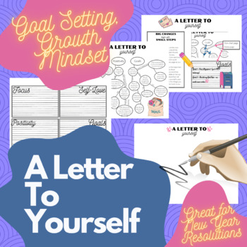 Preview of A Letter To Yourself - Growth Mindset in High School - New Year Goals