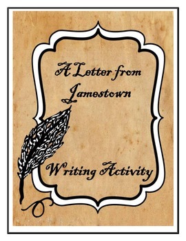 Preview of Jamestown Letter Writing Activity