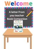 A Letter from your teacher book Companion