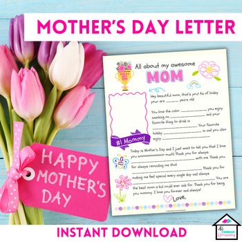 A Letter Of Love: A Personalized Tribute For Mother's Day Letter