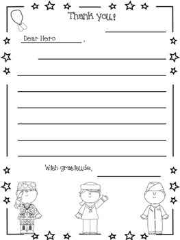 a letter to a hero veterans day by enchanting resources tpt