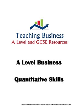 Preview of A Level Business Math Skills
