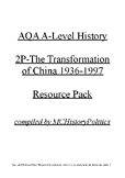 Preview of A-Level History AQA 2P The Transformation of China 1936-1997 Resource Pack