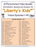 A Liberty's Kids * Episode 01-40 - Worksheet, Ans Sheet, F