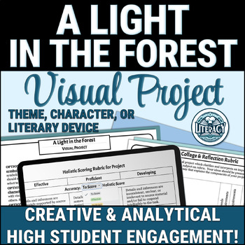 Preview of A Light in the Forest - Visual Theme, Character, Literary Device Project