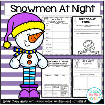 Preview of Book Companion for Snowmen At Night