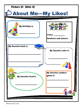 Learning About Me: My Selfie by KidZ Learning Connections | TpT