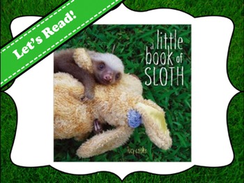Preview of A Little Book of Sloth Vocabulary Visuals (for ELLs)