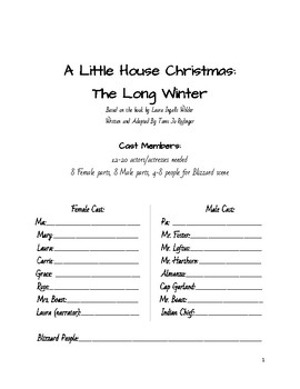 Preview of A Little House Christmas: The Long Winter Play