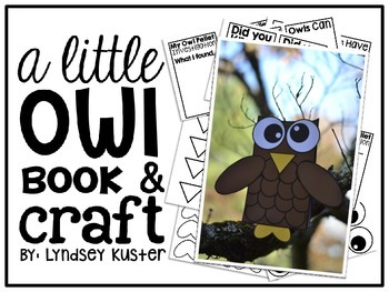 Preview of A Little Owl Craft and Book {FREE!}