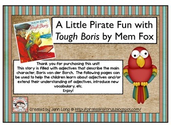 A Little Pirate Fun with Tough Boris by Mem Fox by A Pirate's Life for Us