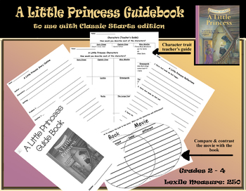 Preview of A Little Princess Guidebook (2nd - 4th Grades)