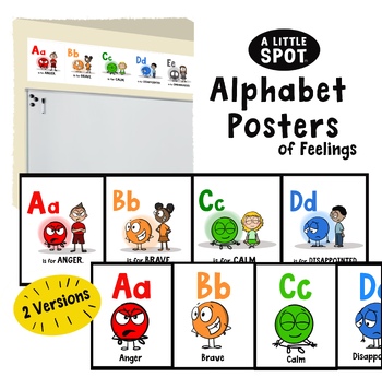 Preview of A Little SPOT ABC’s Alphabet Posters for Classroom Decorations