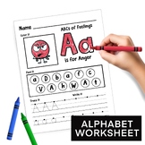 A Little SPOT Feelings Alphabet Worksheets
