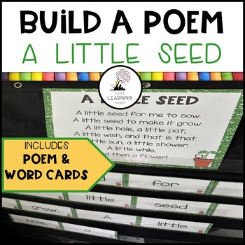 Preview of A Little Seed Build a Poem - Flower Pocket Chart Poem