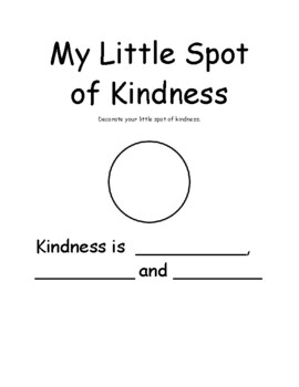 Preview of A Little Spot of Kindness Read Aloud and Activity