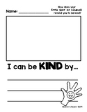 A Little Spot of Kindness Writing Prompt - I can be kind by...