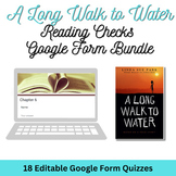 A Long Walk To Water- 18 Chapter Quizzes- Google Form Bundle