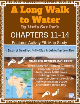 Preview of A Long Walk To Water (Ch. 11 - 14) Review + ACTIVITY (Map Study; interactive)
