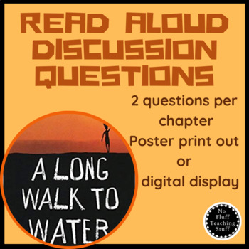 Preview of A Long Walk To Water Read Aloud Question Posters