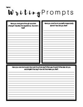 A Long Walk To Water Writing Prompts by Inspired ELA | TpT