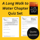 "A Long Walk to Water" Chapter Quiz Set