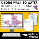 A Long Walk to Water EDITABLE Hexagonal Thinking Activity 