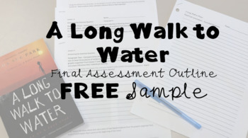 Preview of "A Long Walk to Water" ELA7 Module 1; Unit 1; Essay Outline Sample; Paragraph 2