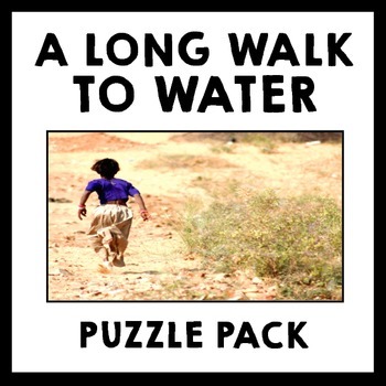Preview of A Long Walk to Water - Puzzle Pack - Early Finisher & Vocabulary