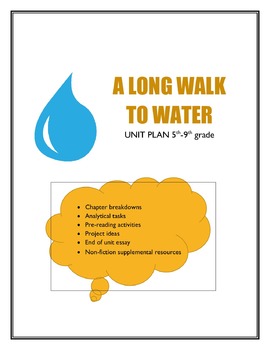 Preview of A Long Walk to Water Flexible Unit Plan