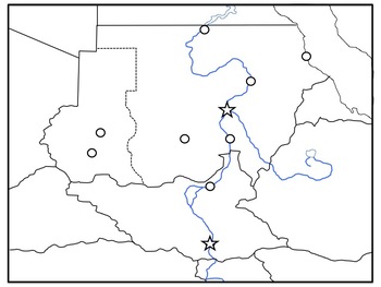 A Long Walk to Water - Free Sudan Map by Mrgrayhistory | TPT