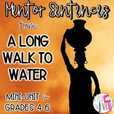 A Long Walk to Water Mentor Sentences & Interactive Activi