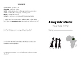 A Long Walk to Water Novel Study Booklet- with Spanish sup