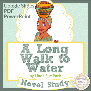 Preview of A Long Walk to Water Novel Study Digital Google PDF PowerPoint Digital Printable