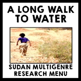 A Long Walk to Water - Sudan Multigenre Research Menu