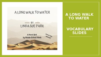 Preview of A Long Walk to Water - Vocabulary PowerPoint