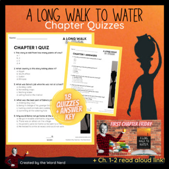 Preview of A Long Walk to Water by Linda Sue Park: Novel Chapter Quizzes