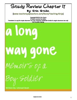 Preview of A Long Way Gone Study Review Chapter 17