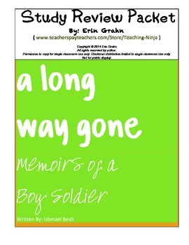 Preview of A Long Way Gone Study Guide