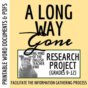 Preview of A Long Way Gone by Ishmael Beah and Sierra Leone - Research Project