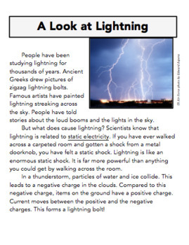 Blunders and Lightning  KS2 Stories for Electricity Topic