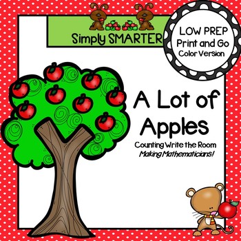 A Lot Of Apples Low Prep Apple Themed Counting Write The Room