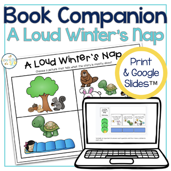 Preview of A Loud Winter's Nap Book Companion for Speech Therapy