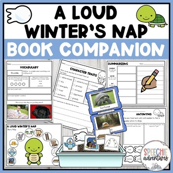 Preview of A Loud Winter's Nap Printable Book Companion