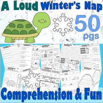 Preview of A Loud Winter's Nap Read Aloud Book Study Companion Reading Comprehension ELA