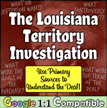 Preview of Louisiana Purchase Activity | Primary Sources Louisiana Territory Activity