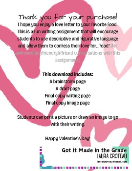 Preview of A Love Letter to Your Favorite Food