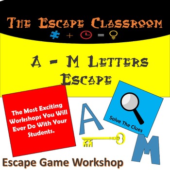 Preview of A - M Letters Escape Room | The Escape Classroom