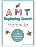 A, M, T Beginning Sounds Match-Up